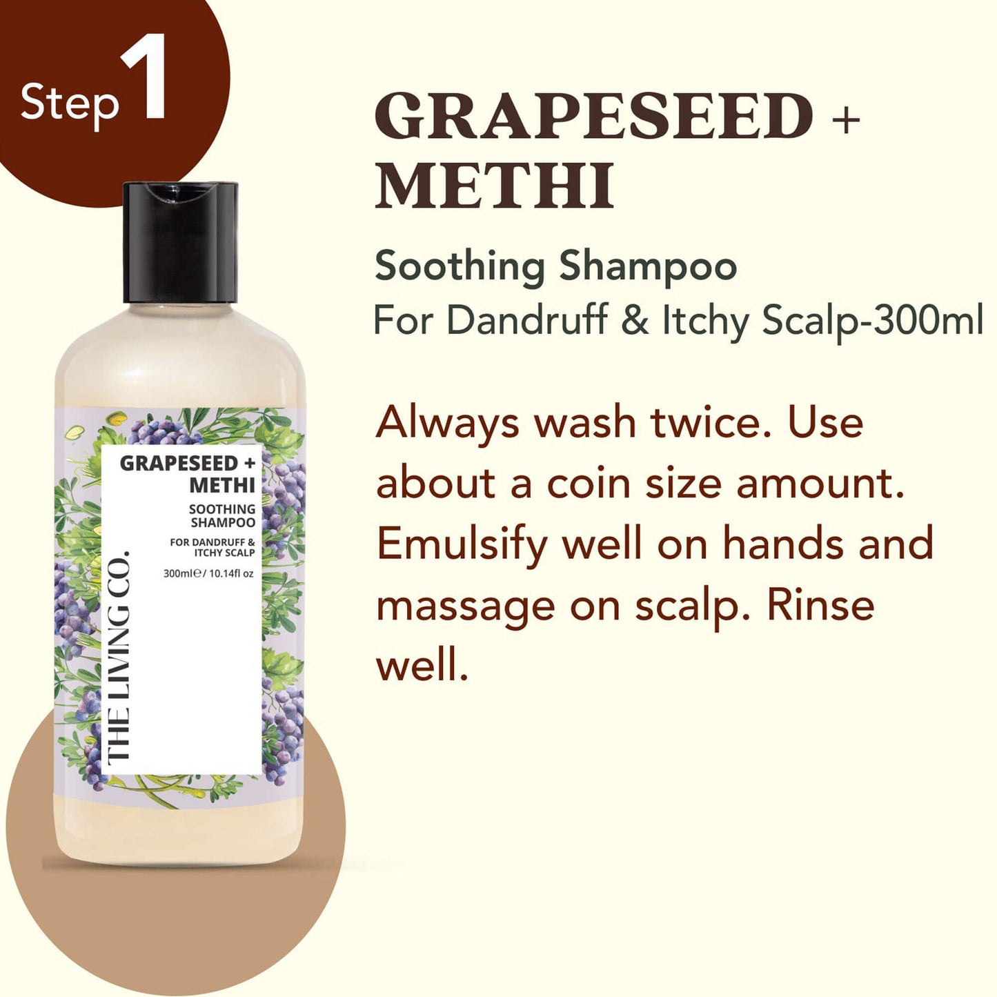 Clarifying Shampoo & Conditioner Combo with GRAPESEED + METHI
