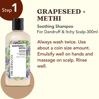 Clarifying Shampoo & Conditioner Combo with GRAPESEED + METHI