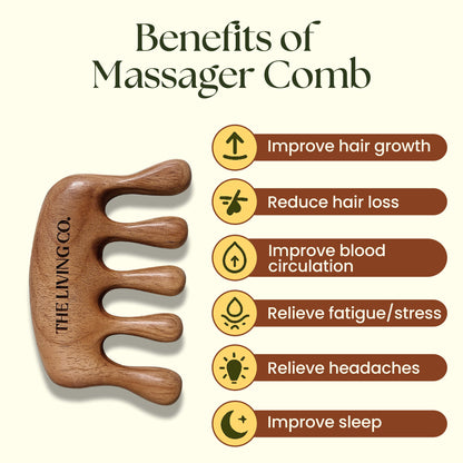 Stimulating Sesame Scalp Massager Comb