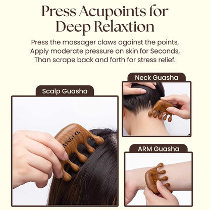 Stimulating Sesame Scalp Massager Comb