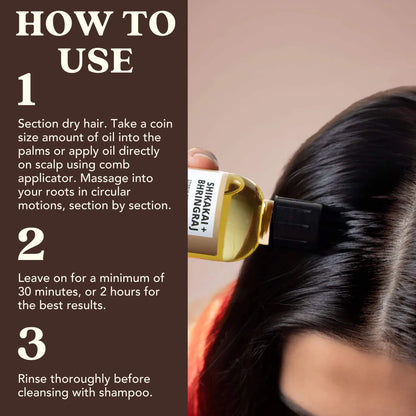 SHIKAKAI + BHRINGRAJ Stimulating Hair and Scalp Oil