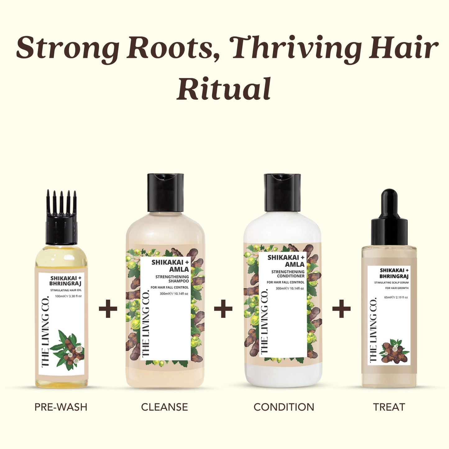 Strengthening Shampoo with SHIKAKAI + AMLA for Hair Fall Control