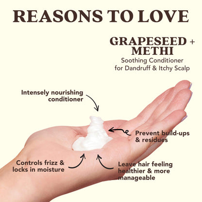 Clarifying Conditioner with GRAPESEED + METHI for Dandruff & Itchy Scalp - 300ml